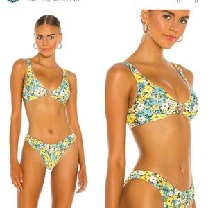 L*Space Playa Top Cabana Bottom Bikini Floral
